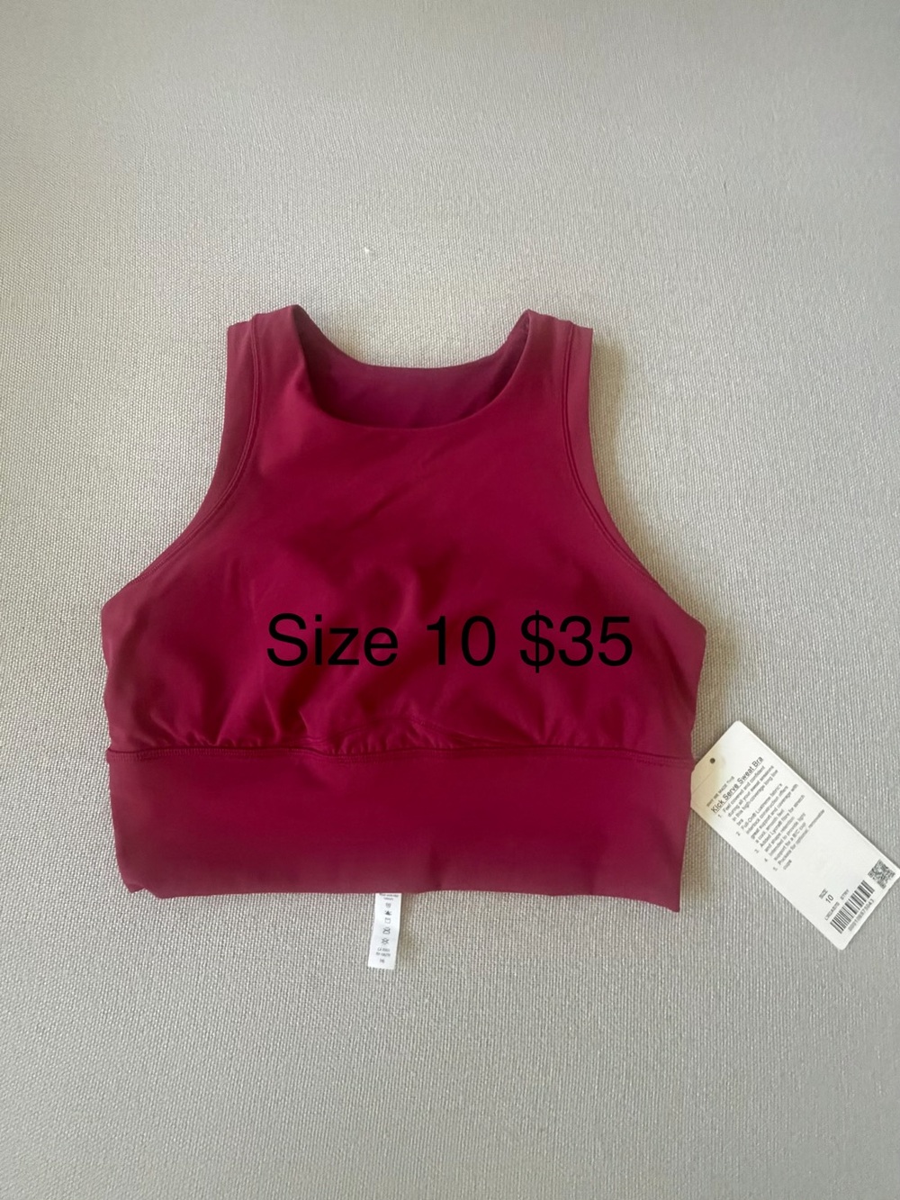 lululemon athletica Burgundy Sports Bra Top